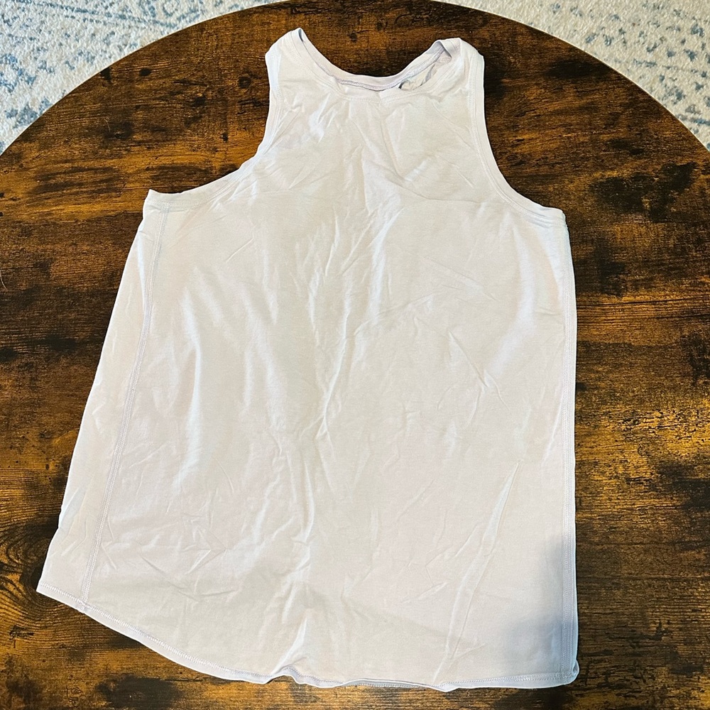 Lululemon light purple open back tank top!
